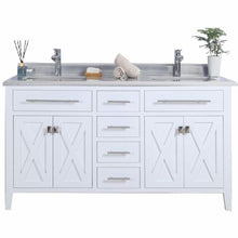 Load image into Gallery viewer, Wimbledon - 60 -  Cabinet with White Stripes Countertop- Laviva