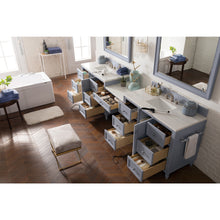 Load image into Gallery viewer, James Martin Copper Cove Encore 122&quot; Silver Gray Double Vanity Set