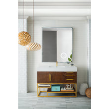 Load image into Gallery viewer, James Martin Columbia 48&quot; Coffee Oak - Radiant Gold Single Vanity