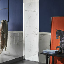 Load image into Gallery viewer, Lancer 29 in. x 72 in. Semi-Frameless Shower Door with TSUNAMI GUARD in Polished Chrome- Anzzi