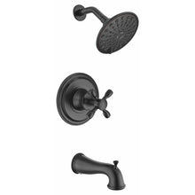 Load image into Gallery viewer, Mesto Series Single Handle Wall Mounted Showerhead and Bath Faucet Set in Oil Rubbed Bronze- Anzzi