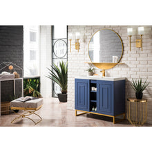 Load image into Gallery viewer, James Martin Alicante&#39; 39.5&quot; Azure Blue-Radiant Gold Single Vanity Cabinet