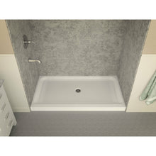 Load image into Gallery viewer, Tier 32 x 60  in. Center Drain Single Threshold Shower Base in White- Anzzi