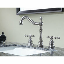 Load image into Gallery viewer, Highland 8 in. Widespread 2-Handle Bathroom Faucet in Brushed Nickel- Anzzi