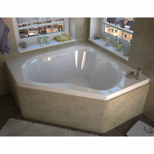 Atlantis Whirlpools Cascade 60 x 60 Corner Whirlpool Jetted Bathtub- Atlantis Whirlpools