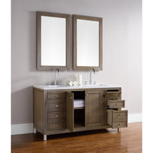 Load image into Gallery viewer, James Martin Chicago 60&quot; Whitewashed Walnut Double Vanity