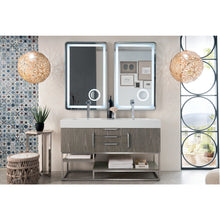 Load image into Gallery viewer, James Martin Columbia 59&quot; Ash Gray Double Vanity