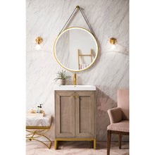 Load image into Gallery viewer, James Martin Chianti 20&quot; Whitewashed Walnut - Radiant Gold Single Vanity