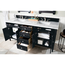 Load image into Gallery viewer, James Martin Brittany 72&quot;  Black Onyx Double Vanity