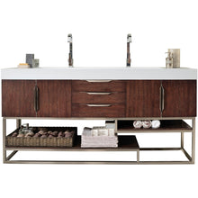 Load image into Gallery viewer, James Martin Columbia 72&quot; Coffee Oak - Matte Black Double Vanity- James Martin
