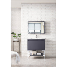 Load image into Gallery viewer, James Martin Milan 31.5&quot; Modern Grey - Glossy White Single Vanity with Base