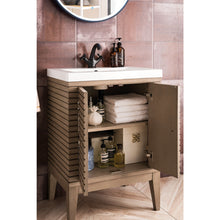 Load image into Gallery viewer, James Martin Linden 24&quot; Whitewashed Walnut Single Vanity Cabinet