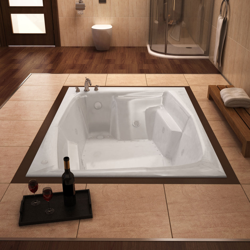 Atlantis Whirlpools Caresse 54 x 72 Rectangular Air & Whirlpool Jetted Bathtub- Atlantis Whirlpools