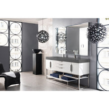 Load image into Gallery viewer, James Martin Columbia 72&quot; Glossy White Double Vanity