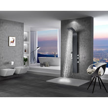 Load image into Gallery viewer, Atoll Series 66 in. Full Body Shower Panel System with Heavy Rain Shower and Spray Wand in Black- Anzzi