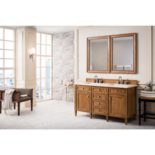 Load image into Gallery viewer, James Martin Brittany 60&quot;  Saddle Brown Double Vanity
