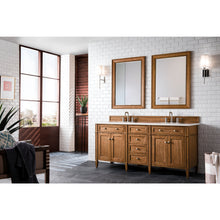 Load image into Gallery viewer, James Martin Brittany 72&quot;  Saddle Brown Double Vanity