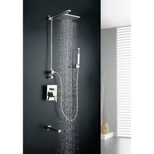 Load image into Gallery viewer, Byne 1-Handle 1-Spray Tub and Shower Faucet with Sprayer Wand in Brushed Nickel- Anzzi