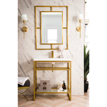 Load image into Gallery viewer, James Martin Boston 31.5&quot; Radiant Gold Stainless Steel Sink Console