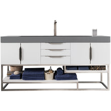 Load image into Gallery viewer, James Martin Columbia 72&quot; Glossy White Single Vanity- James Martin