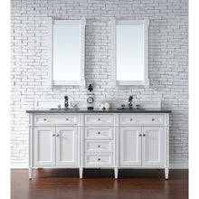 Load image into Gallery viewer, James Martin Brittany 72&quot; Bright White Double Vanity- James Martin