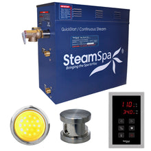 Load image into Gallery viewer, SteamSpa Indulgence 7.5 KW QuickStart Acu-Steam Bath Generator Package in Brushed Nickel- SteamSpa