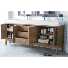 Load image into Gallery viewer, James Martin Linear 72&quot; Whitewashed Walnut Double Vanity