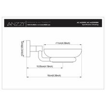 Load image into Gallery viewer, Caster Series Soap Dish in Polished Chrome- Anzzi