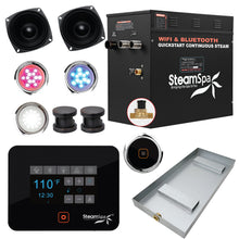 Load image into Gallery viewer, Black Series Wifi and Bluetooth 12kW QuickStart Steam Bath Generator Package in Oil Rubbed Bronze- SteamSpa