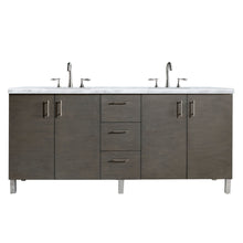 Load image into Gallery viewer, James Martin Metropolitan 72&quot; Silver Oak Double Vanity- James Martin