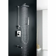 Load image into Gallery viewer, Byne 1-Handle 1-Spray Tub and Shower Faucet with Sprayer Wand in Polished Chrome- Anzzi