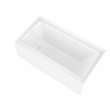 Load image into Gallery viewer, Anzzi 5 ft. Acrylic Left Drain Rectangle Tub in White With 34 in. x 58 in. Frameless Tub Door in Polished Chrome- Anzzi