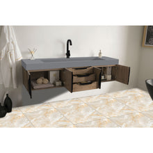 Load image into Gallery viewer, James Martin Mercer Island 72&quot; Latte Oak - Matte Black Single Vanity