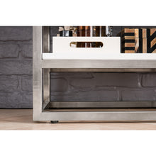 Load image into Gallery viewer, James Martin Columbia 24&quot; Glossy White - Brushed Nickel Single Vanity