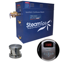 Load image into Gallery viewer, SteamSpa Oasis 9 KW QuickStart Acu-Steam Bath Generator Package in Brushed Nickel- SteamSpa