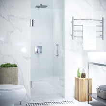 Load image into Gallery viewer, Fellow Series 30 in. by 72 in. Frameless Hinged Shower Door in Chrome with Handle- Anzzi
