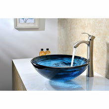 Load image into Gallery viewer, Soave Series Deco-Glass Vessel Sink in Sapphire Wisp- Anzzi