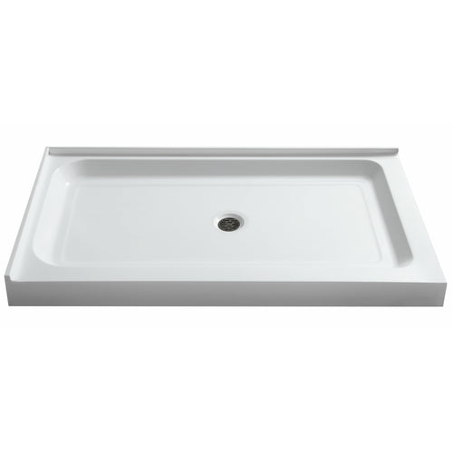 Vail 36 x 48  in. Double Threshold Shower Base in White- Anzzi