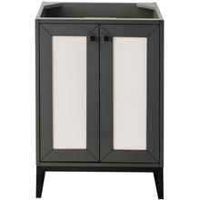 Load image into Gallery viewer, James Martin Chianti 24&quot; Mineral Grey - Matte Black Single Vanity