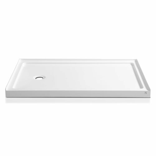 Colossi Series 60 in. x 36 in. Shower Base in White- Anzzi