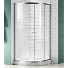 Load image into Gallery viewer, Mare 35 in. x 76 in. Framed Shower Enclosure with TSUNAMI GUARD in Brushed Nickel- Anzzi