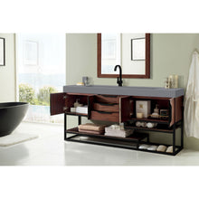 Load image into Gallery viewer, James Martin Columbia 72&quot; Coffee Oak - Matte Black Single Vanity