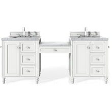 Load image into Gallery viewer, James Martin Copper Cove Encore 86&quot; Bright White Double Vanity Set- James Martin