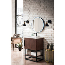 Load image into Gallery viewer, James Martin Columbia 24&quot; Coffee Oak - Matte Black Single Vanity