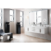 Load image into Gallery viewer, James Martin Mercer Island 72&quot; Glossy White Double Vanity