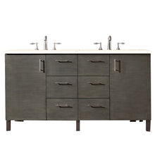 Load image into Gallery viewer, James Martin Metropolitan 60&quot; Silver Oak Double Vanity- James Martin