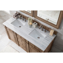 Load image into Gallery viewer, James Martin Bristol 60&quot; Whitewashed Walnut Double Vanity