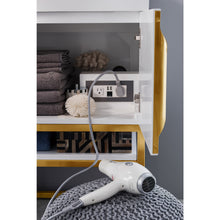 Load image into Gallery viewer, James Martin Columbia 72&quot; Glossy White - Radiant Gold Double Vanity