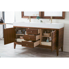Load image into Gallery viewer, James Martin Linear 59&quot; Mid Century Walnut Double Vanity