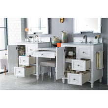 Load image into Gallery viewer, James Martin Copper Cove Encore 86&quot; Bright White Double Vanity Set